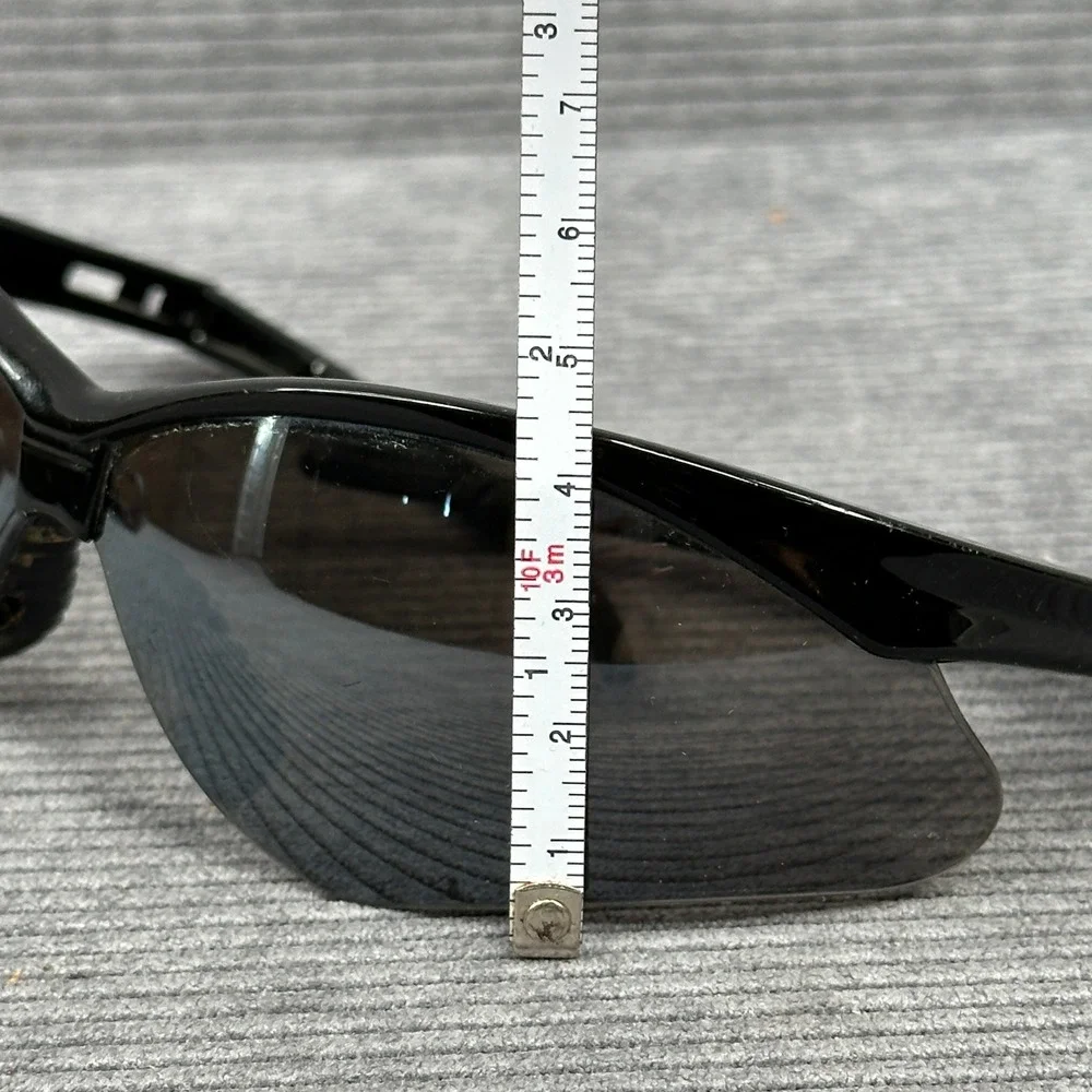 Genesis Z87+ Safety Sunglasses Black Wrap Around Frame Smoke Lens  Y2k